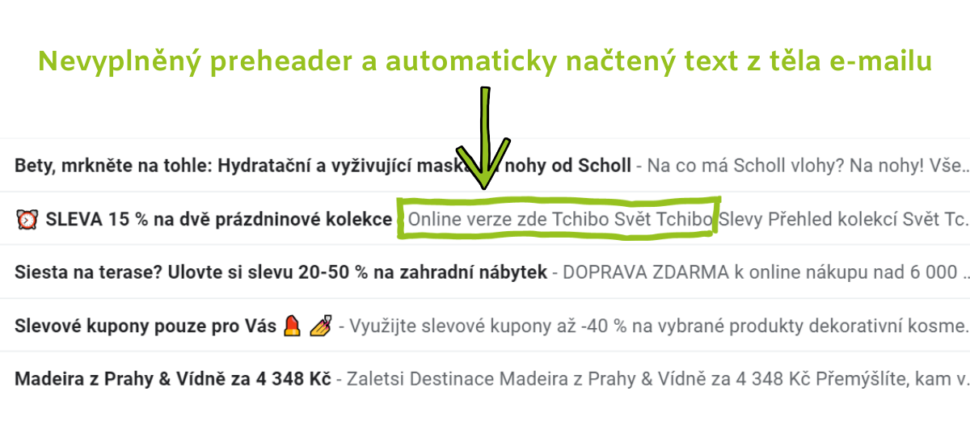 Co se píše do předmětů emailu?