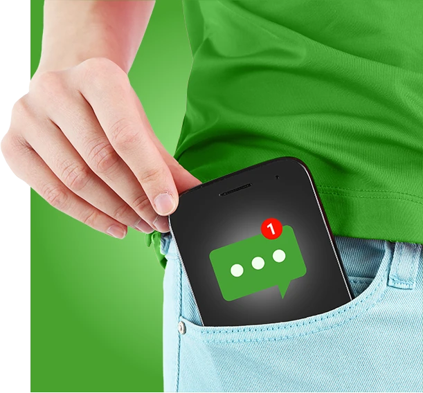 ikona posilani sms s mobilem