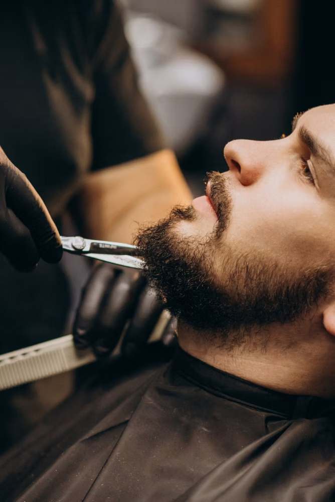 fotka klienta v barbershoper