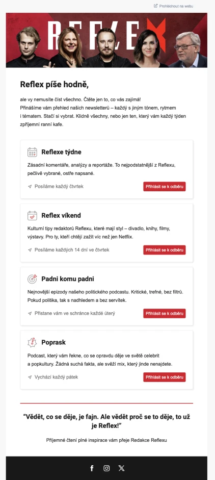 Newsletter Reflex